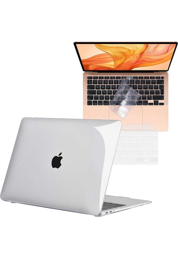Etui Alogy Etui Alogy Hard Case do Apple MacBook Air 13 M1 2021 Przezroczyste + Nakładka na klawiaturę