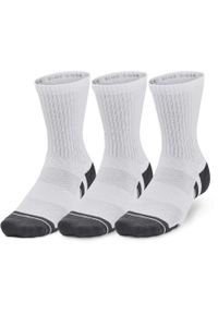 SKARPETY Under Armour Performance Cotton 3P, Dla obu płci. Kolor: szary, biały, wielokolorowy. Materiał: materiał, bawełna. Sport: turystyka piesza