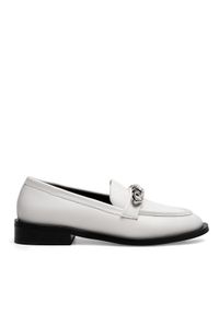 Eva Minge Loafersy WGA3289-1Z Biały. Kolor: biały. Materiał: skóra