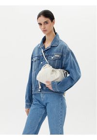 Calvin Klein Jeans Torebka Drawstring Crossbody26 LV04K3060G Écru. Materiał: skórzane #6