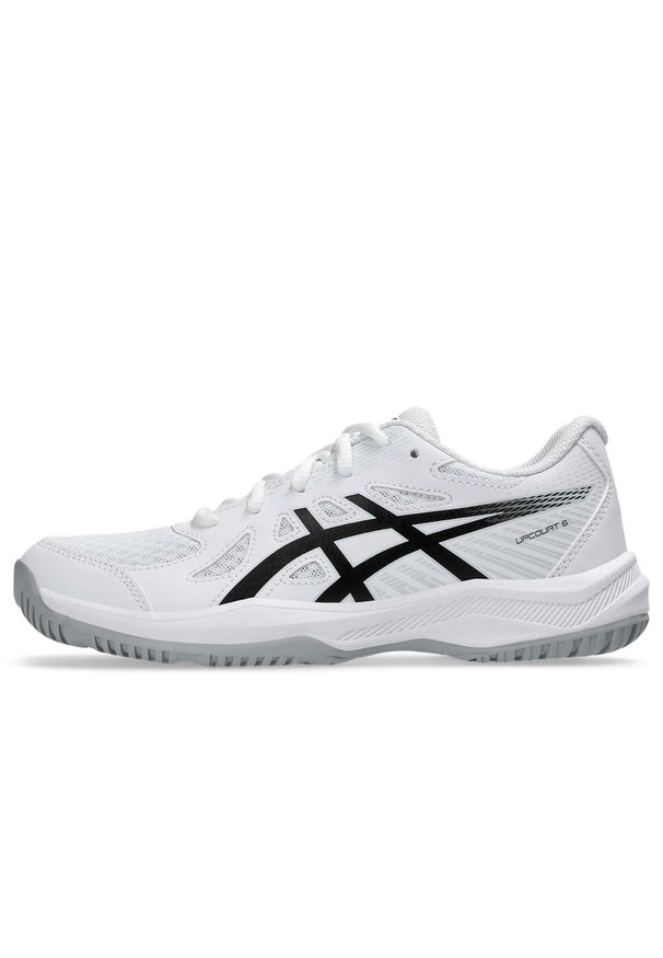 Asics Upcourt 6 Gs Buty Sportowe Dzieci. Kolor: czarny, biały, wielokolorowy. Sport: bieganie