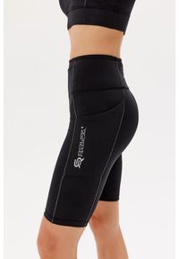 ROUGH RADICAL - Damskie spodenki getry do biegania Rough Radical Fusion Shorts. Kolor: czarny. Sport: bieganie