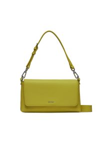 Calvin Klein Torebka Ck Must Shoulder Bag K60K611364 Żółty. Kolor: żółty. Materiał: skórzane #1
