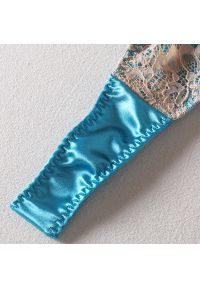 Intica - Strój kąpielowy z koronką i satynowymi akcentami na plażę Heidelore. Kolor: wielokolorowy. Materiał: satyna, koronka. Wzór: koronka #7