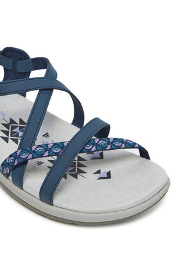 skechers - Skechers Sandały 40955 NVY Granatowy. Kolor: niebieski. Materiał: skóra