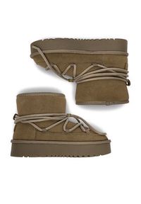 Roxy Śniegowce CEO-HDR2503-3 Khaki. Kolor: brązowy. Materiał: materiał #3