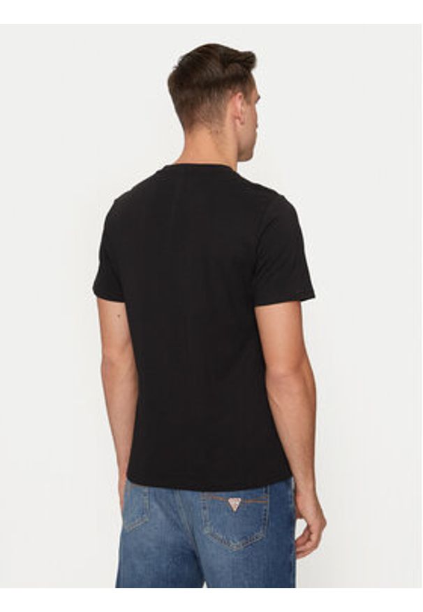 Schott NYC T-Shirt TSCLAWS1 Czarny Regular Fit. Kolor: czarny. Materiał: bawełna