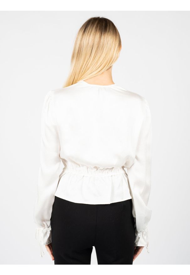 Pinko Bluzka "Dartmoor" | 1N13F5 7359 | Dartmoor | Kobieta | Biały. Okazja: na co dzień. Kolor: biały. Materiał: acetat, wiskoza. Długość rękawa: długi rękaw. Długość: długie. Styl: casual