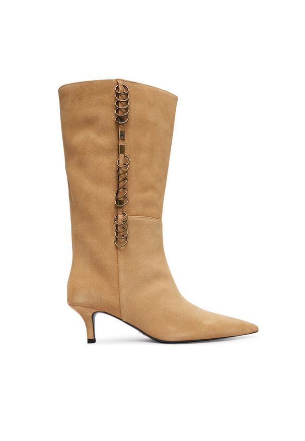 Kozaki Patrizia Pepe. Kolor: beżowy