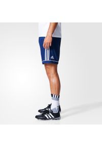 Adidas - Spodenki piłkarskie adidas Squadra 17 M BK4765. Kolor: wielokolorowy, niebieski, biały. Sport: piłka nożna