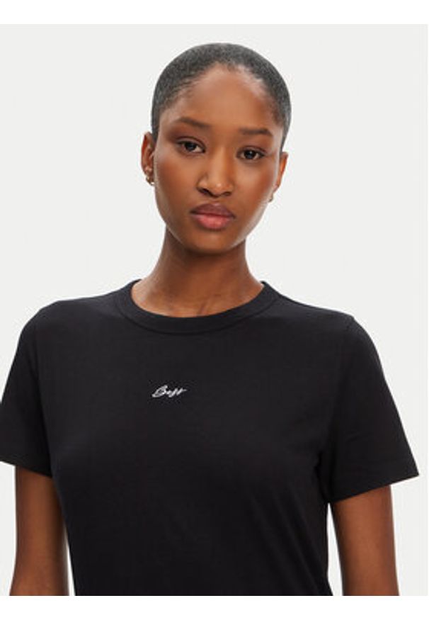 BOSS T-Shirt C_Elogo_5 50547547 Czarny Slim Fit. Kolor: czarny. Materiał: bawełna