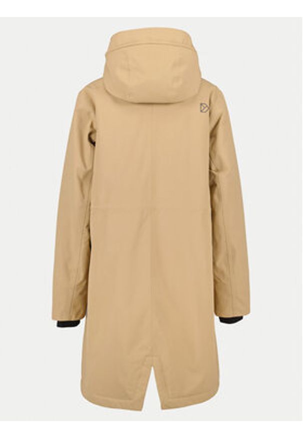 Didriksons Parka Fia 505372 Beżowy Relaxed Fit. Kolor: beżowy. Materiał: syntetyk