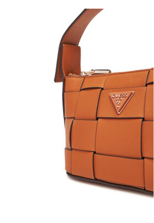 Guess Torebka Maylee Mini HWWG96 61720 Brązowy. Kolor: brązowy. Materiał: skórzane