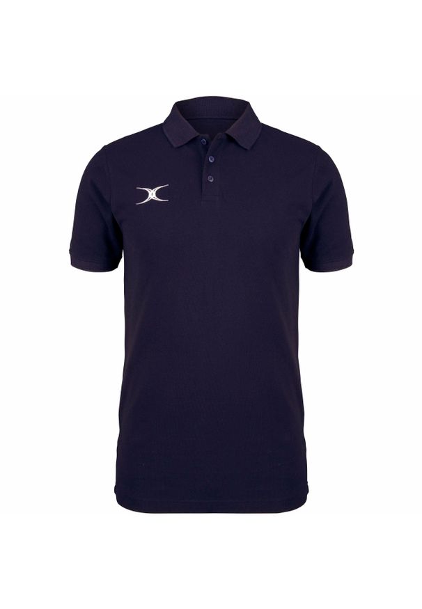 GILBERT - Dziecięca koszulka polo Gilbert Quest. Typ kołnierza: polo. Kolor: niebieski. Styl: młodzieżowy