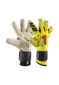 RINAT - Dziecięce rękawice bramkarskie Rinat Dominius Alpha. Kolor: żółty. Materiał: materiał. Sport: piłka nożna #1