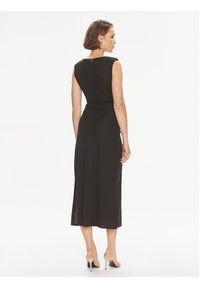TwinSet - TWINSET Sukienka koktajlowa 241TE2057 Czarny Regular Fit. Kolor: czarny. Materiał: syntetyk. Styl: wizytowy #6