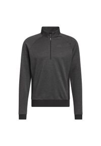 Adidas - Bluza DWR Quarter-Zip. Kolor: wielokolorowy, czarny, szary. Materiał: polar, materiał. Sport: golf