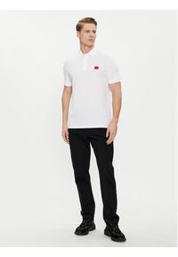 Hugo Polo Dereso232 50490770 Biały Slim Fit. Typ kołnierza: polo. Kolor: biały. Materiał: bawełna