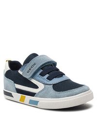 Geox Sneakersy B Kilwi Boy B45A7B 02214 CE4F4 S Niebieski. Kolor: niebieski. Materiał: zamsz, skóra #2