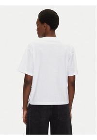 Karl Lagerfeld - KARL LAGERFELD T-Shirt A2W17104 Biały Relaxed Fit. Typ kołnierza: dekolt w karo. Kolor: biały. Materiał: bawełna