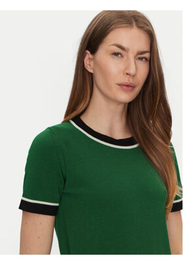 Luisa Spagnoli Sweter Mansueti 58509 Zielony Regular Fit. Kolor: zielony. Materiał: wełna