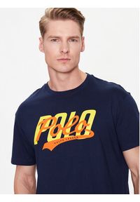 Polo Ralph Lauren T-Shirt 710890937001 Granatowy Classic Fit. Typ kołnierza: polo. Kolor: niebieski. Materiał: bawełna