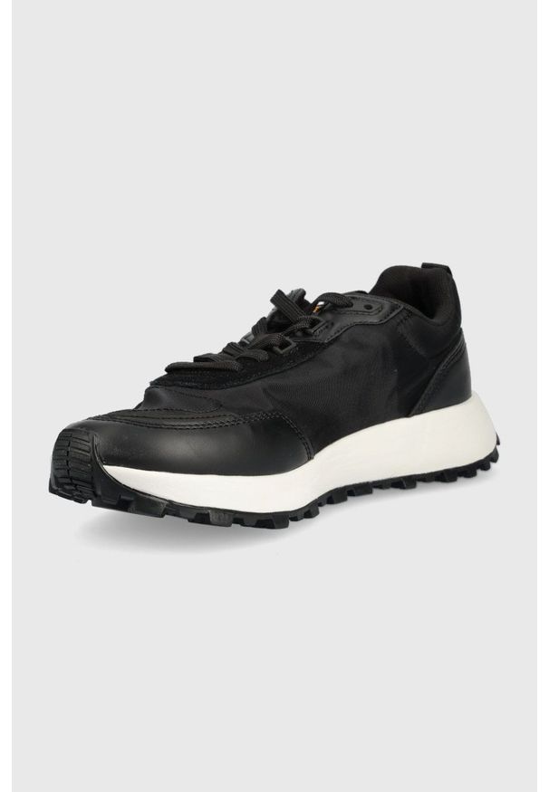 G-Star RAW - G-Star Raw sneakersy theq run kolor czarny. Nosek buta: okrągły. Zapięcie: sznurówki. Kolor: czarny. Materiał: guma. Obcas: na obcasie. Wysokość obcasa: niski. Sport: bieganie