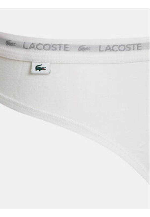 Lacoste Komplet stringów 8F1341 Kolorowy. Materiał: bawełna. Wzór: kolorowy