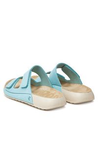 ecco - ECCO Klapki Cozmo W 20682302241 Niebieski. Kolor: niebieski. Materiał: skóra, nubuk #6