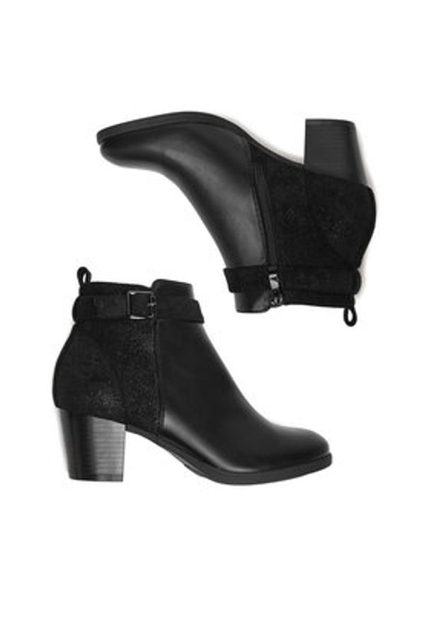 Clara Barson Botki CEO-RE23F506-1 Czarny. Kolor: czarny. Materiał: syntetyk, materiał