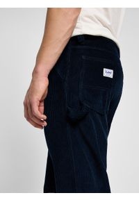 Lee - LEE MĘSKIE SPODNIE SZTRUKSOWE LEE CARPENTER RIVET NAVY 112359178. Materiał: sztruks #4