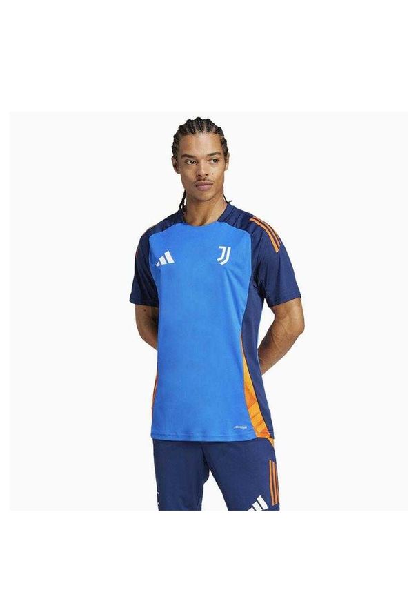 JUVENTUS FC - Męska Koszulka Treningowa Adidas Tiro 24 Competition. Kolor: niebieski. Sport: turystyka piesza