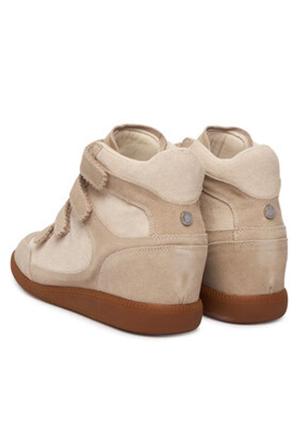 Steve Madden Sneakersy Mustang 11004987 Beżowy. Kolor: beżowy. Materiał: zamsz, skóra