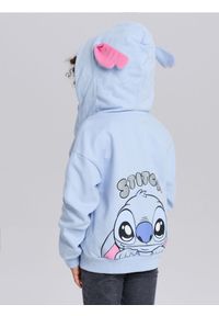 Sinsay - Rozpinana bluza z kapturem Lilo & Stitch - niebieski. Typ kołnierza: kaptur. Kolor: niebieski #1