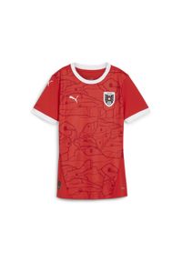 Puma - Damska, domowa koszulka reprezentacji Austrii w piłce nożnej 2024 PUMA. Kolor: czerwony. Sport: piłka nożna