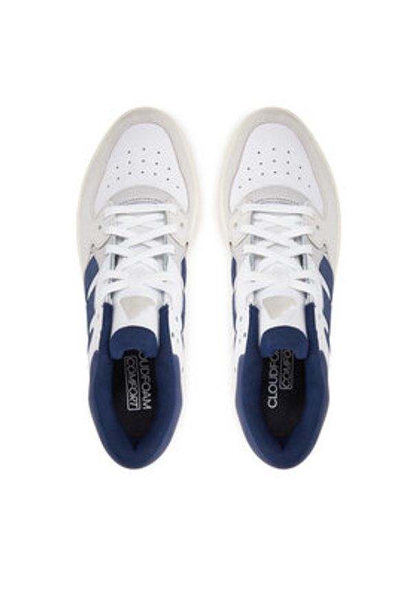 Adidas - adidas Sneakersy Court 24 JP5373 Biały. Kolor: biały. Materiał: skóra, zamsz