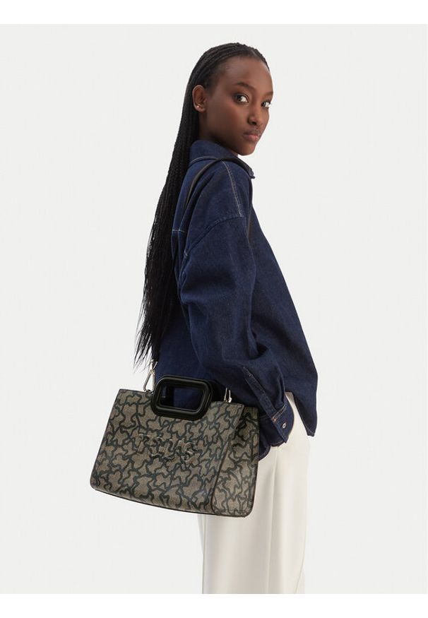 Tous - TOUS Torebka Kaos Icon 2001946351 Brązowy. Kolor: brązowy. Materiał: skórzane