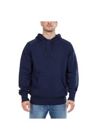 FUNDANGO - Bluza męska Fundango Talis z kapturem. Typ kołnierza: kaptur. Kolor: niebieski. Styl: sportowy