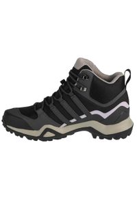 Adidas - Buty trekkingowe damskie, adidas Terrex Swift R2 Mid GTX. Kolor: wielokolorowy, szary, czarny