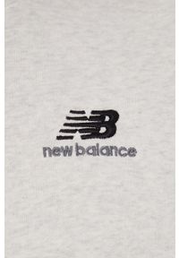 New Balance bluza UT21501SAH męska kolor szary z aplikacją. Kolor: szary. Materiał: bawełna, dzianina. Wzór: aplikacja #3