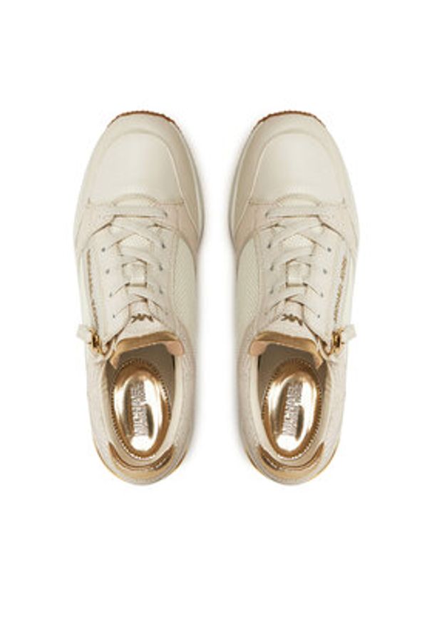 MICHAEL Michael Kors Sneakersy 43F4DBFS3L Écru. Materiał: skóra