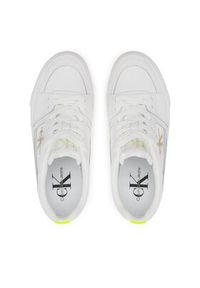 Calvin Klein Jeans Sneakersy Vulc Flatform Bold Fluo Contr YW0YW00904 Biały. Kolor: biały. Materiał: skóra #6