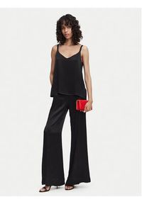 ACCESS FASHION Spodnie palazzo 63-5082-875 Czarny Wide Leg. Kolor: czarny. Materiał: wiskoza #4