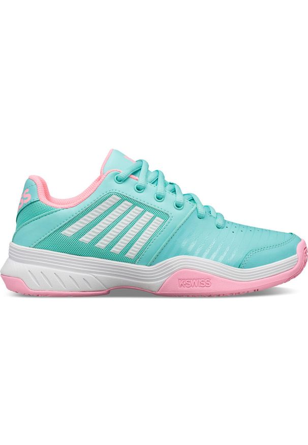 Buty dziecięce K-Swiss court express omni. Kolor: różowy, niebieski, wielokolorowy