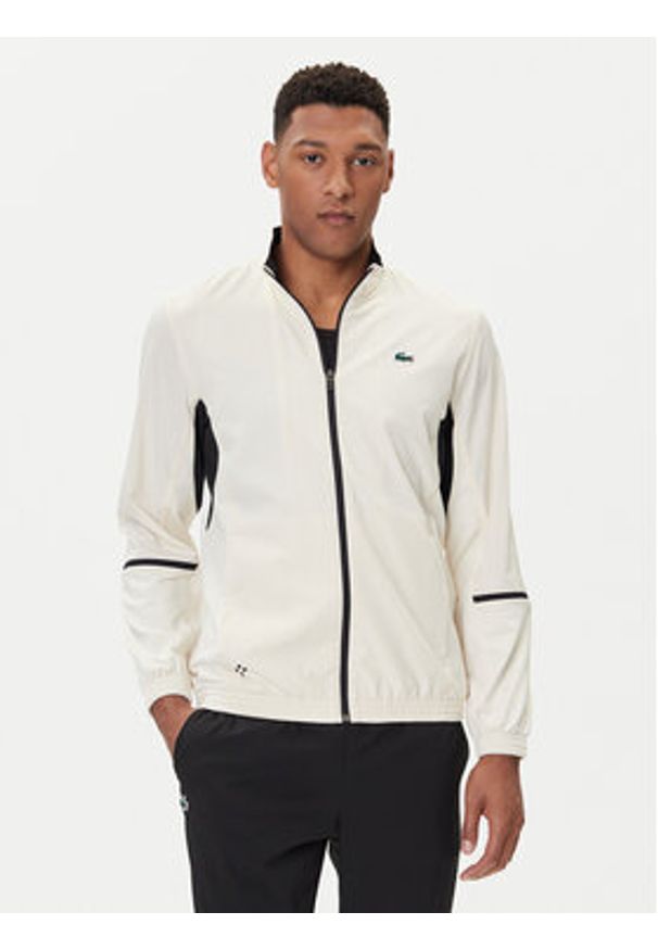 Lacoste Dres WH4764 Écru Regular Fit. Materiał: syntetyk
