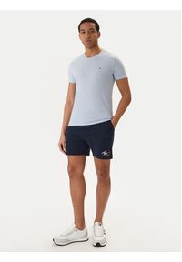 Tommy Jeans Szorty sportowe Signature DM0DM23017 Granatowy Regular Fit. Kolor: niebieski. Materiał: bawełna. Styl: sportowy #4