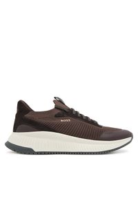 BOSS Sneakersy TTNM EVO 50523113 Brązowy. Kolor: brązowy. Materiał: materiał