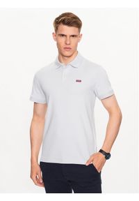 Guess Polo Nolan M3YP66 KBL51 Szary Slim Fit. Typ kołnierza: polo. Kolor: szary. Materiał: bawełna #1