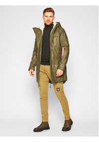 Alpha Industries Spodnie materiałowe Petrol Patch 178207 Zielony Slim Fit. Kolor: zielony. Materiał: materiał, bawełna #4