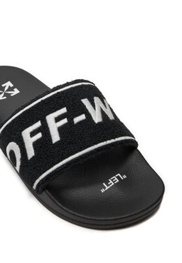 OFF-WHITE - Off-White Klapki OMIC001S22MAT0031001 Czarny. Kolor: czarny. Materiał: materiał